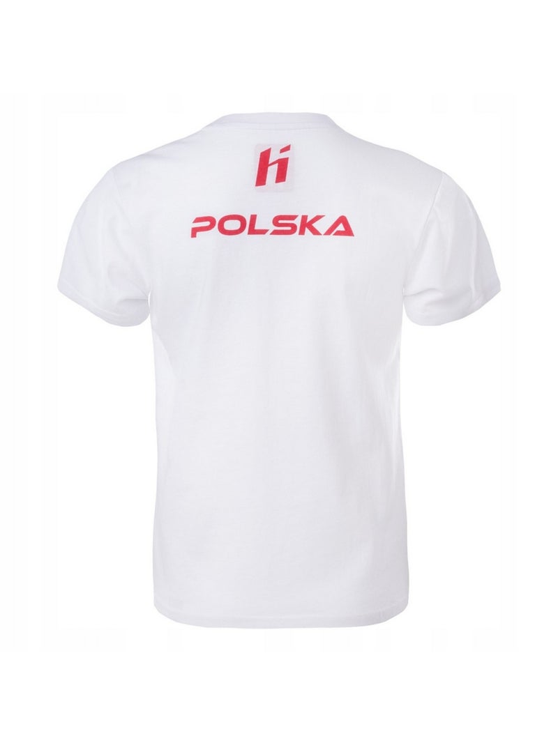 Huari - T-shirt Pologne FAN Blanc/Rouge - Kiabi