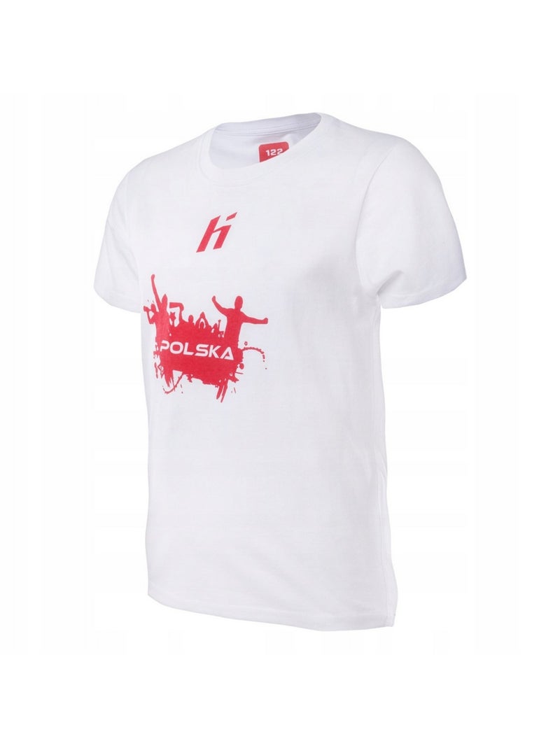 Huari - T-shirt Pologne FAN Blanc/Rouge - Kiabi
