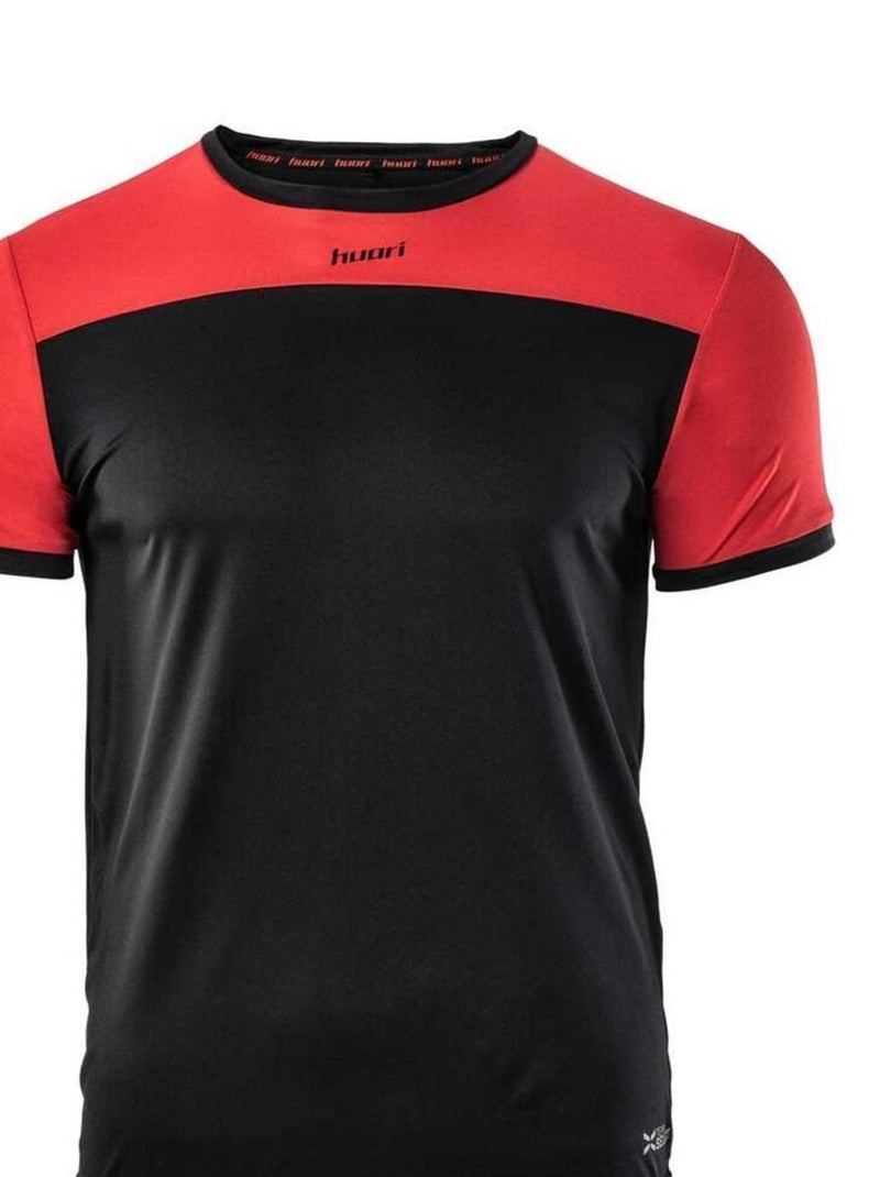 Huari - T-shirt SPORTIVO Noir Rouge - Kiabi
