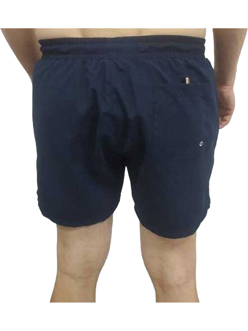 Hugo Boss - Short de bain motif/style logo Bleu marine - Kiabi