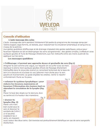 Huile de Massage Allaitement