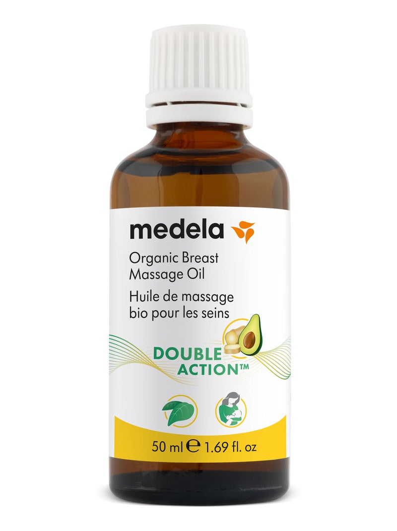 Huile de massage bio pour seins Medela 50ml - Naturelle, soulage douleurs  mammaires, nourrissante et - Transparent - Femme - 9.90€