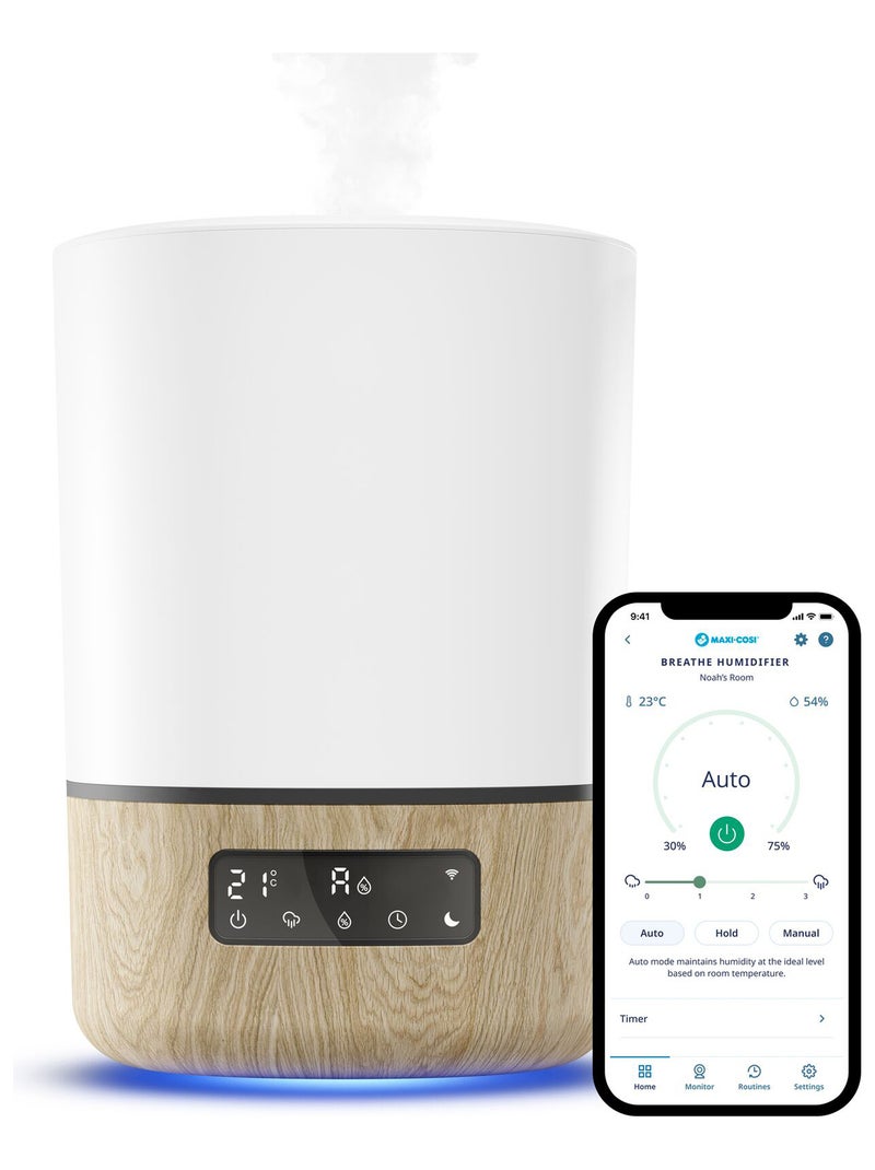 Humidificateur d’air connecté Breath, diffuseur d’huiles essentielles Blanc - Kiabi