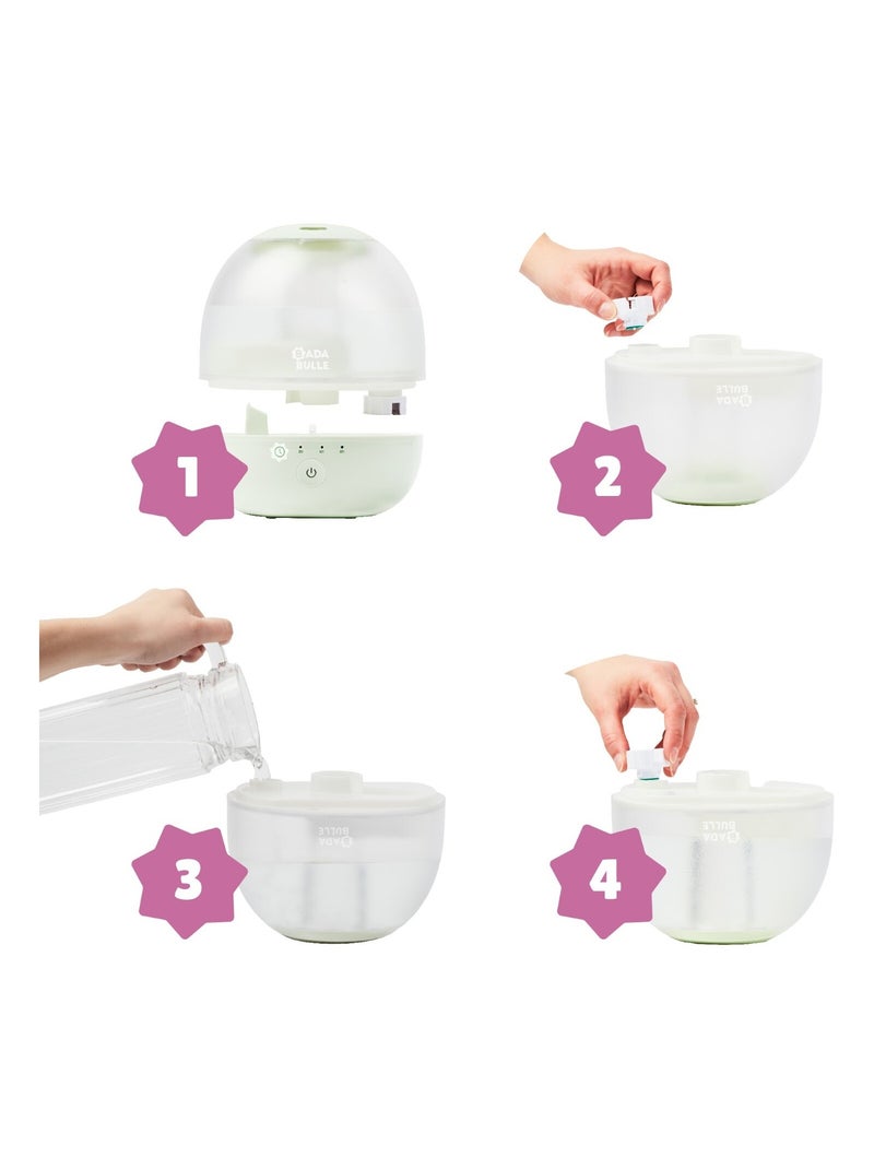 Humidificateur Veilleuse Bubble 'Badabulle' Vert clair - Kiabi