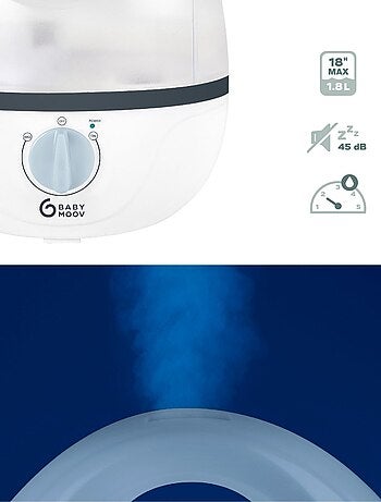 Hygro - Humidificateur d'air chambre bébé - Silencieux - Vapeur froide 'Babymoov'