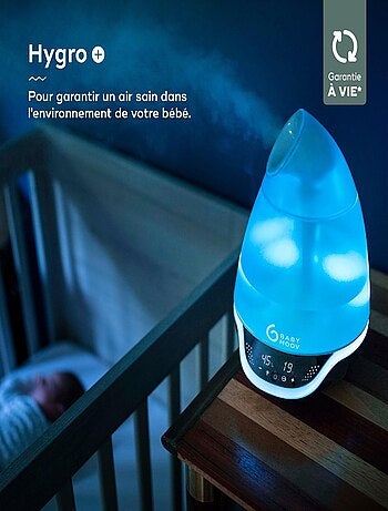 Hygro(+) – Humidificateur d’air, 22h d'Autonomie, Silencieux 'Babymoov'