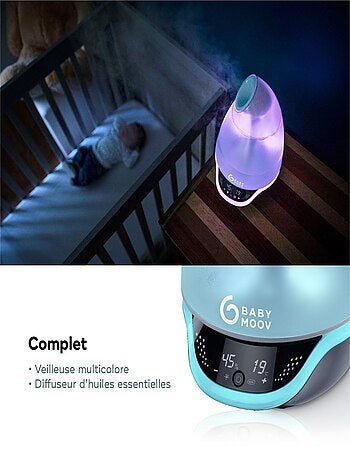 Hygro(+) – Humidificateur d’air, 22h d'Autonomie, Silencieux 'Babymoov'