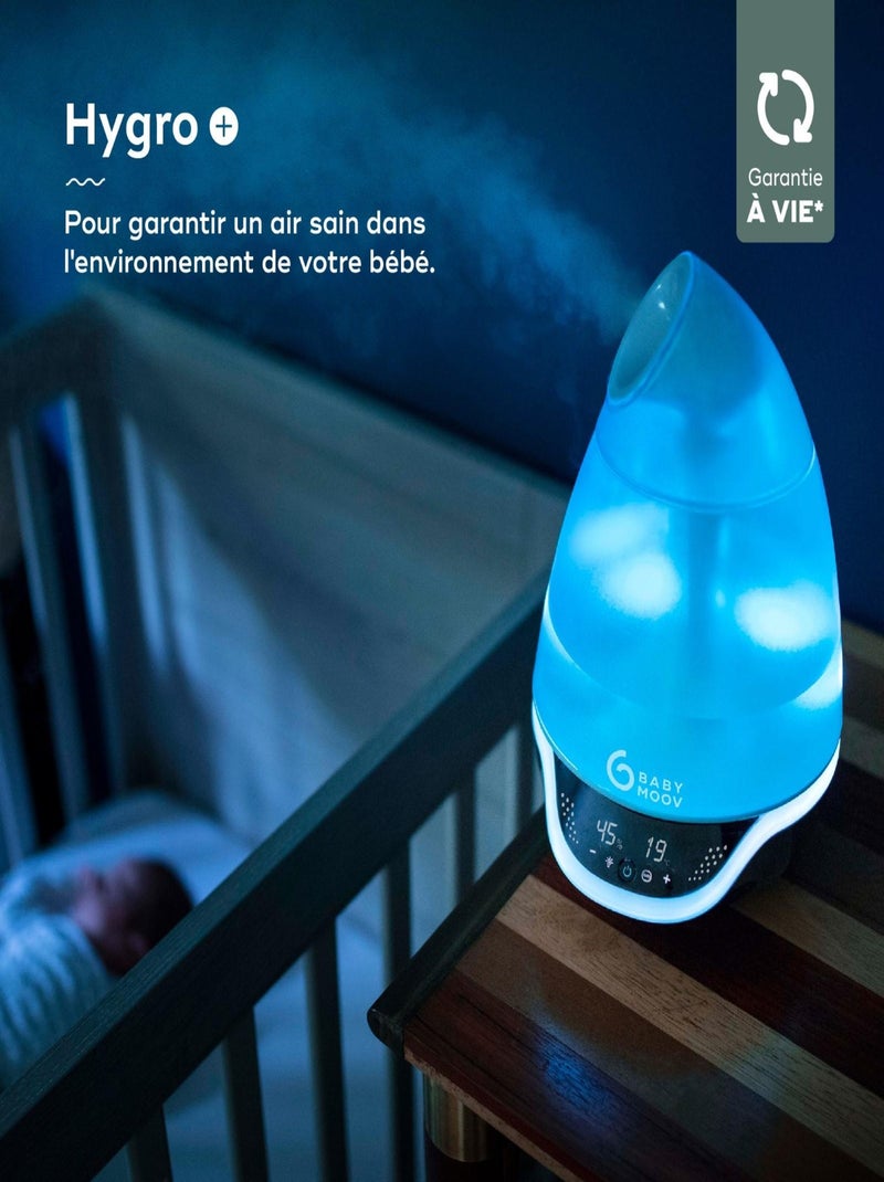 Hygro(+) – Humidificateur d’air, 22h d'Autonomie, Silencieux 'Babymoov' Bleu - Kiabi