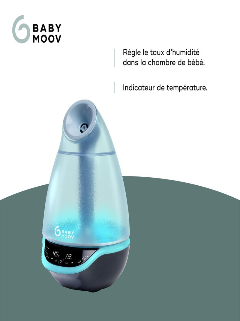 Hygro(+) – Humidificateur d’air, 22h d'Autonomie, Silencieux 'Babymoov' Bleu - Kiabi