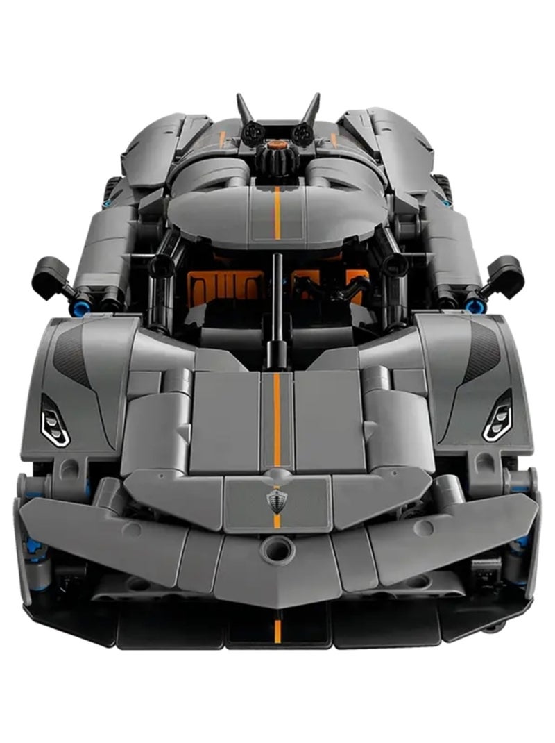 Hypercar Koenigsegg Jesko Absolut grise Gris - Kiabi