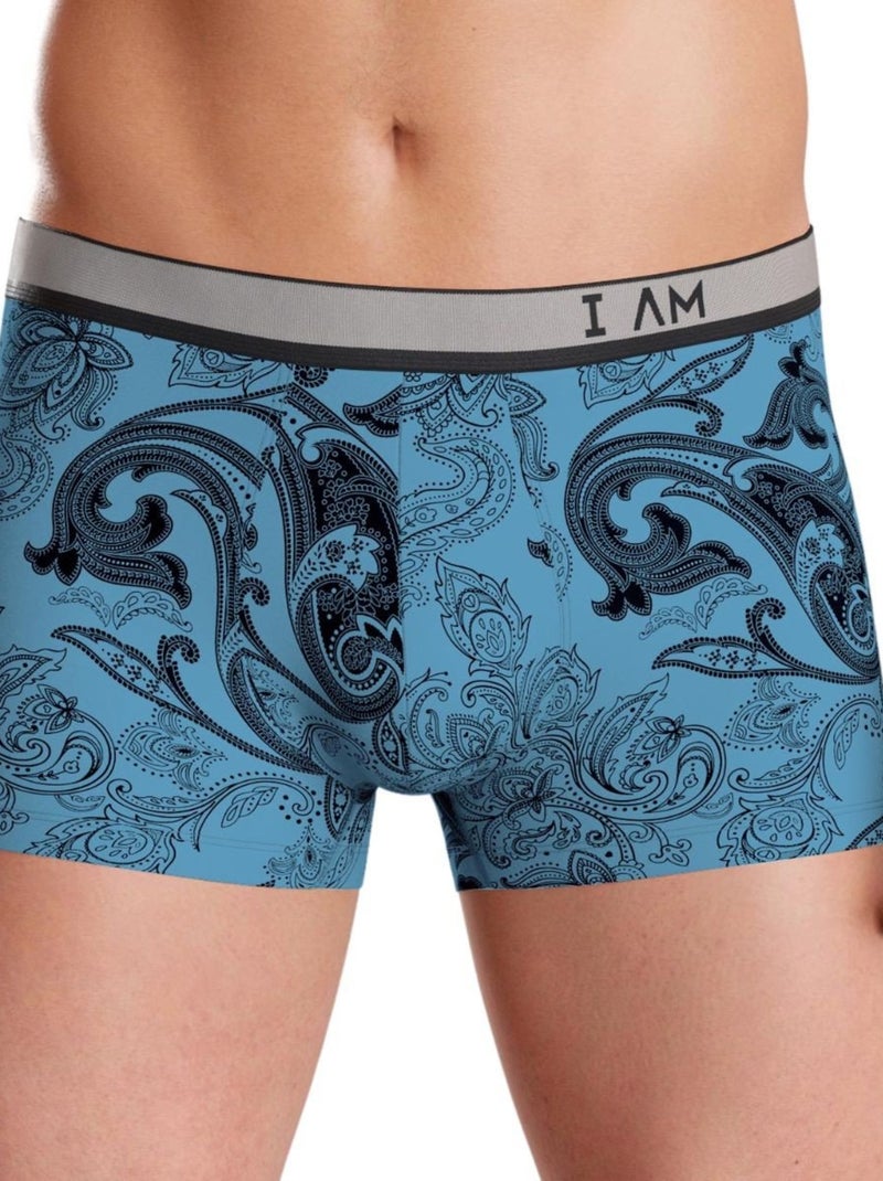 I am what I wear - Boxer pour hommes collection Elegance M99 Bleu - Kiabi