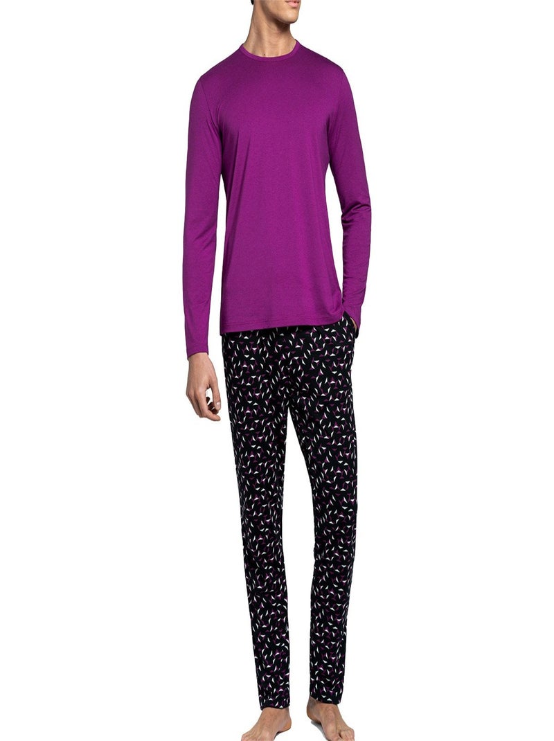 I am what I wear - Pyjama long en lyocell I am Lush Violet - Kiabi