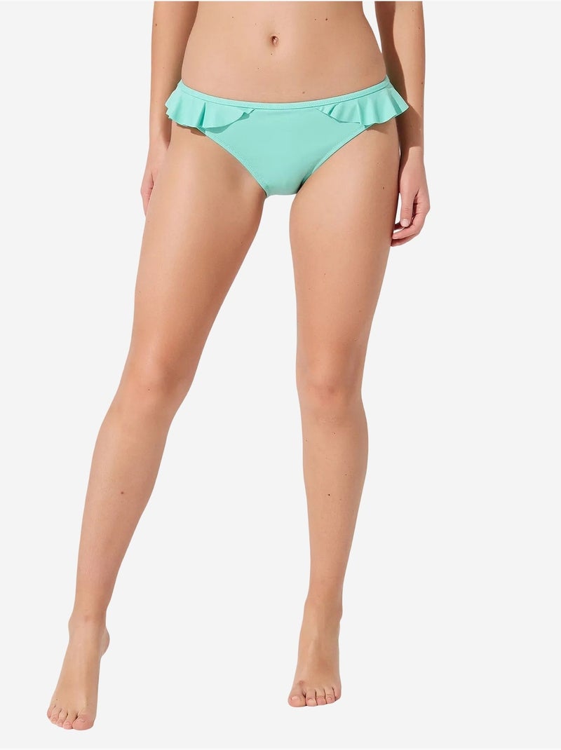 I mila bas de bikini slip avec découpes latérales penti Vert menthe - Kiabi
