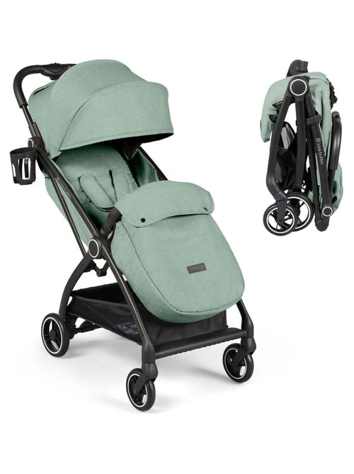Ickle Bubba Aries Autofold Poussette, ultra-légère, inclinaison multi, pliage auto (Vert sauge) - Kiabi