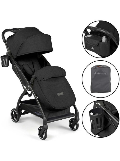 Ickle Bubba Aries Prime Poussette, pliage auto, chauffe-pieds et sac inclus - Kiabi