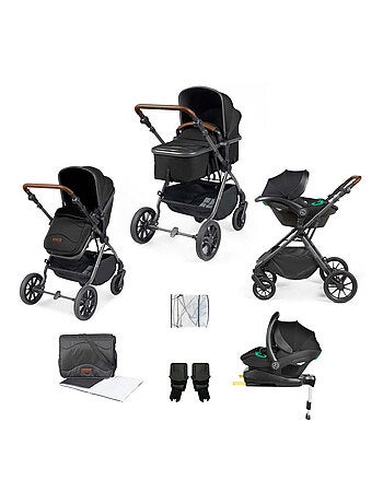 Ickle Bubba Cosmo 3-en-1 i-Size – Siège Stratus, multi-positions, tout-terrain (Gris/Tan)