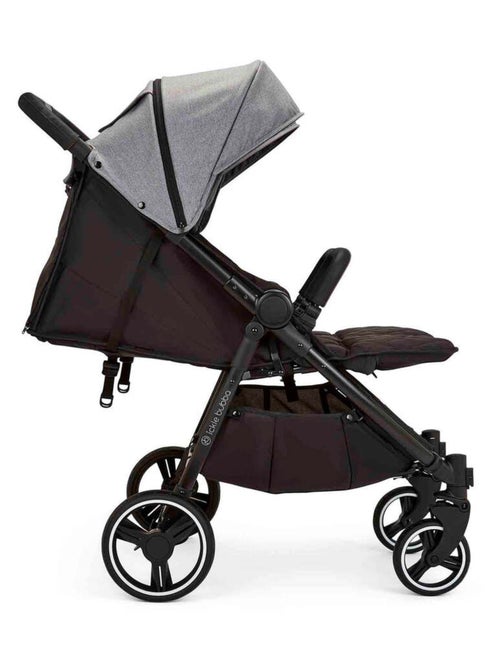 Ickle Bubba Venus Double Poussette, 0-15 kg (3 ans), compacte avec habillage pluie (Gris) - Kiabi