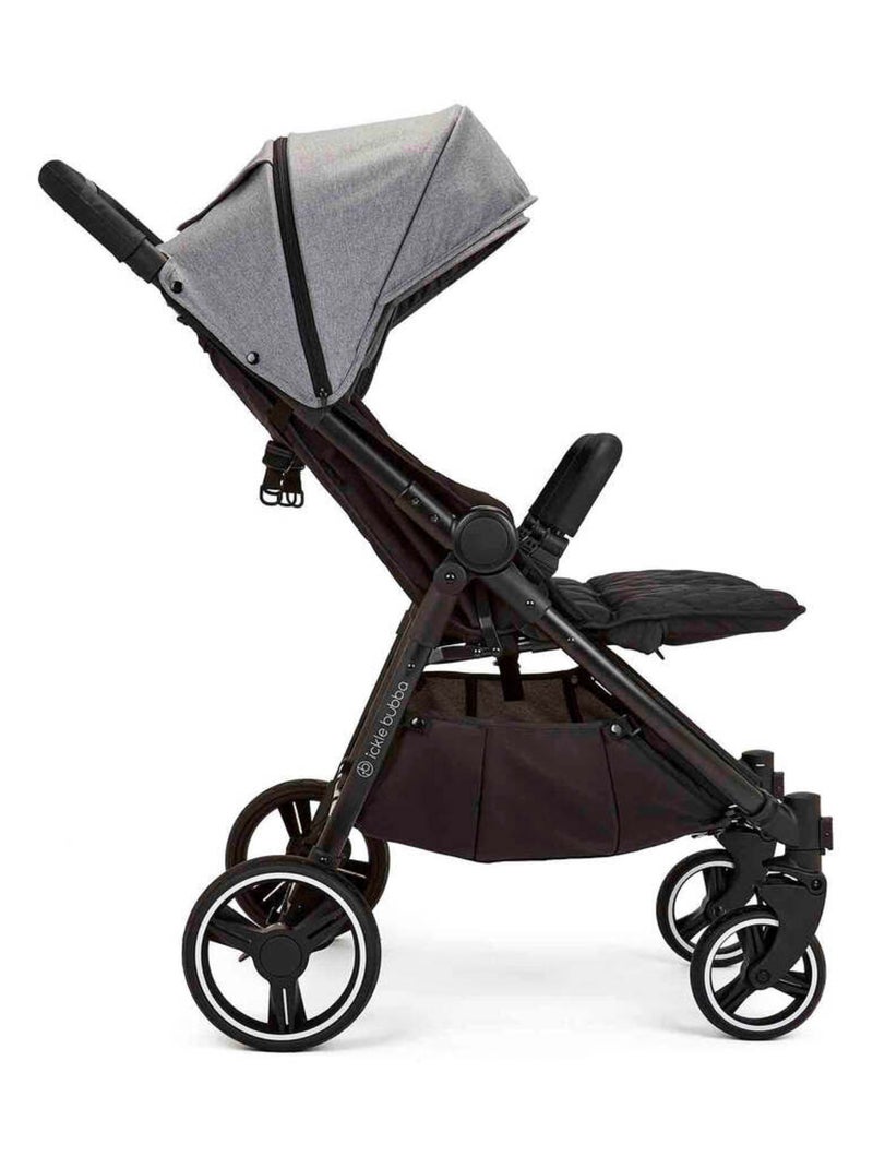 Ickle Bubba Venus Double Poussette, 0-15 kg (3 ans), compacte avec habillage pluie (Gris) Gris - Kiabi