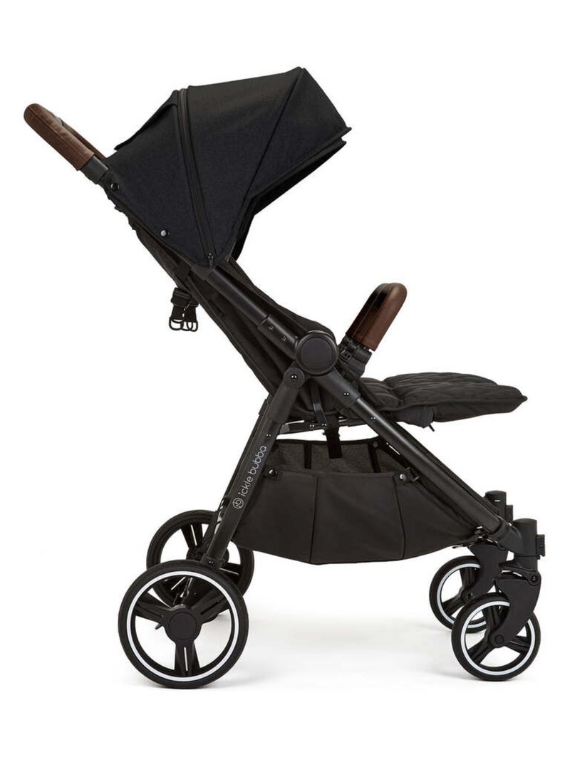 Ickle Bubba Venus Max – Poussette double compacte avec chauffe-pieds et housse de pluie (Noir) Noir - Kiabi