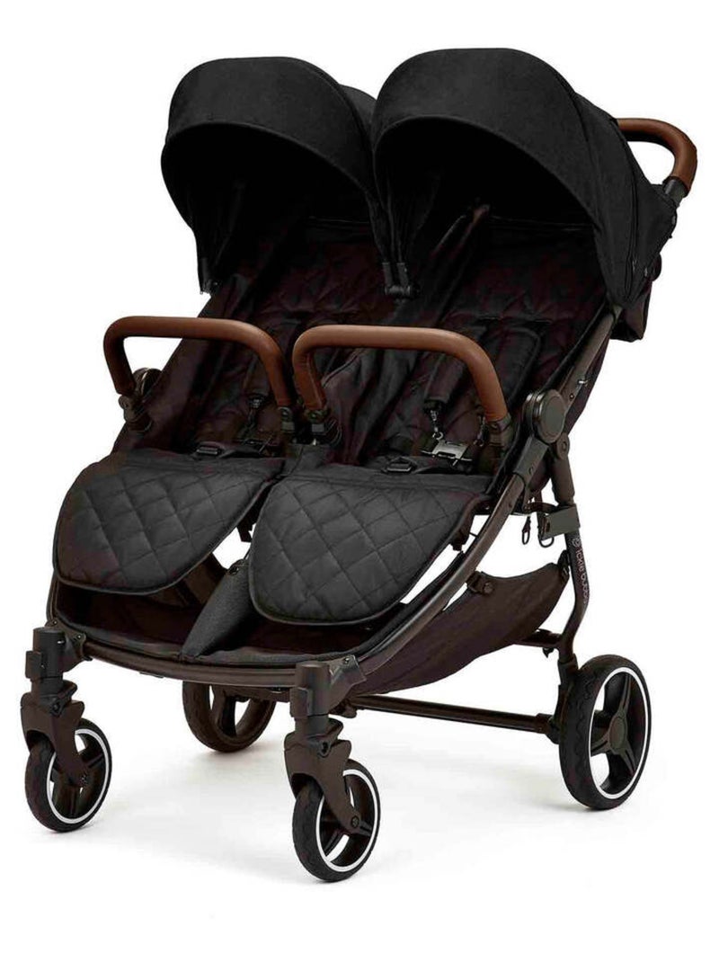 Ickle Bubba Venus – Poussette double compacte, légère, pliable, naissance à 15 kg (Noir) Noir - Kiabi