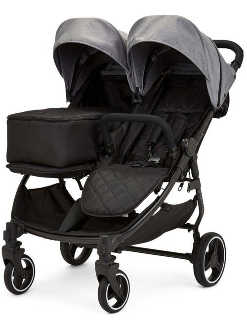 Ickle Bubba Venus Prime – Poussette double légère avec cocon, chauffe-pieds et pluie (Gris) - Kiabi