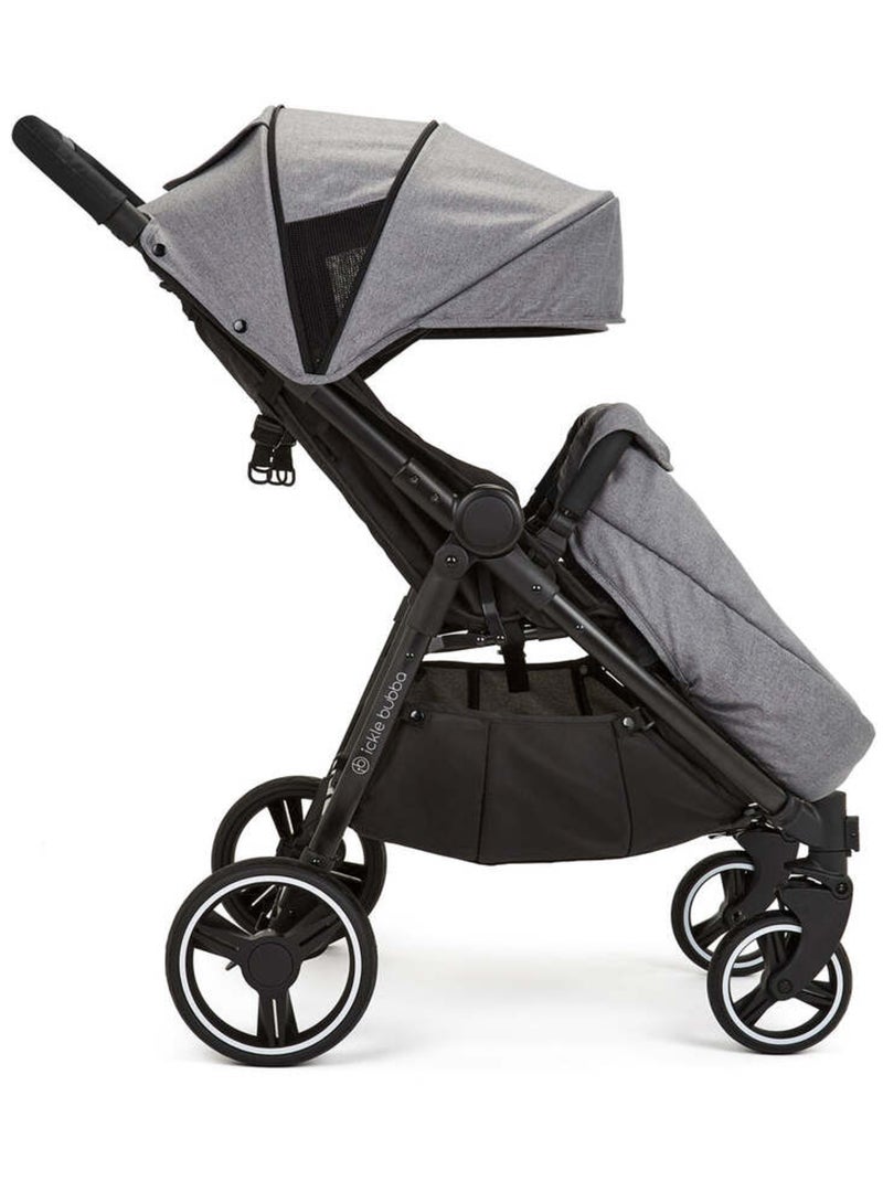 Ickle Bubba Venus Prime – Poussette double légère avec cocon, chauffe-pieds et pluie (Gris) Gris - Kiabi