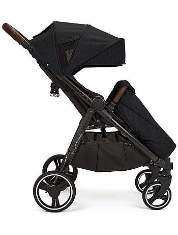 Ickle Bubba Venus Prime – Poussette double légère avec cocon, chauffe-pieds et pluie (Noir)