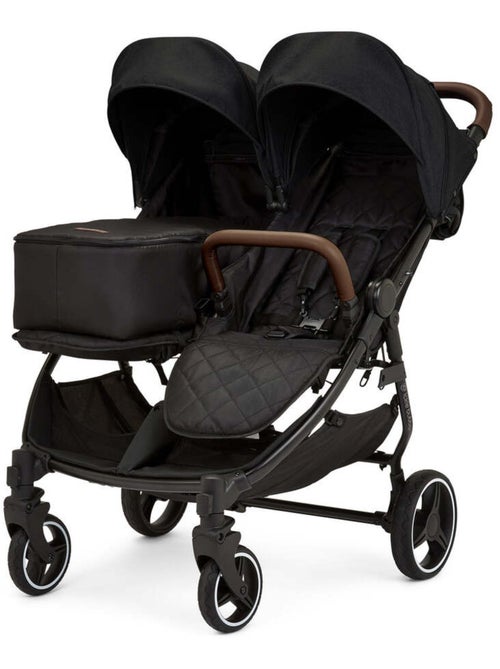 Ickle Bubba Venus Prime – Poussette double légère avec cocon, chauffe-pieds et pluie (Noir) - Kiabi