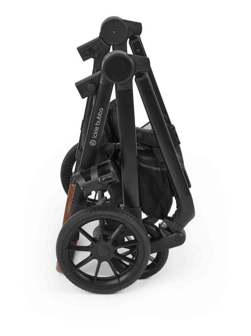 Ickle Bubba Virgo Twin 11 pcs – Poussette tandem dès naissance avec nacelle et accessoires (Noir) Noir - Kiabi