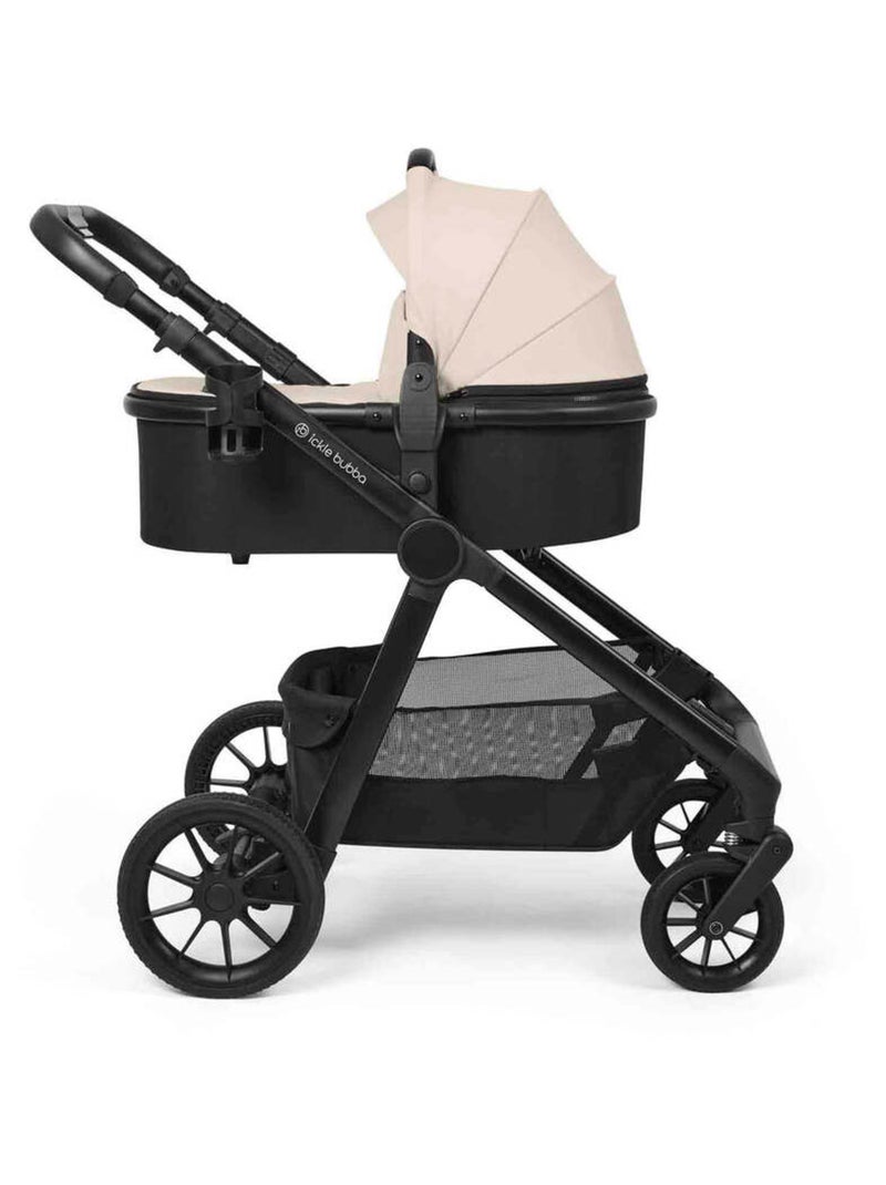 Ickle Bubba Virgo Twin 14 pcs – Poussette tandem, siège i-Size Cirrus, ISOFIX, nacelle (Pierre) Beige - Kiabi