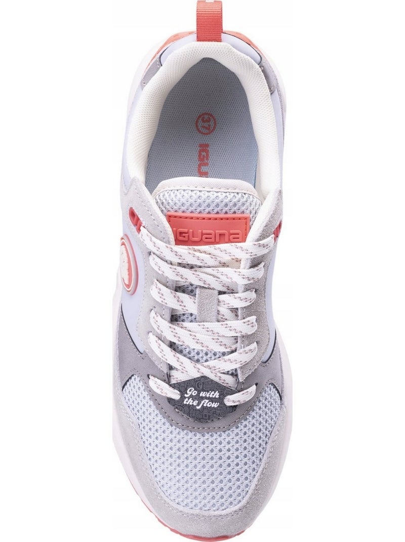 Iguana - Baskets MAJRO Gris Orange - Kiabi