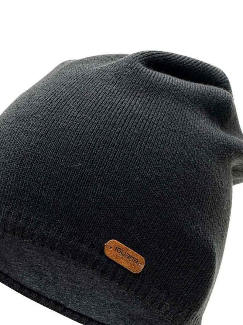 Iguana - Bonnet d'hiver motif/style logo WINISK Noir - Kiabi