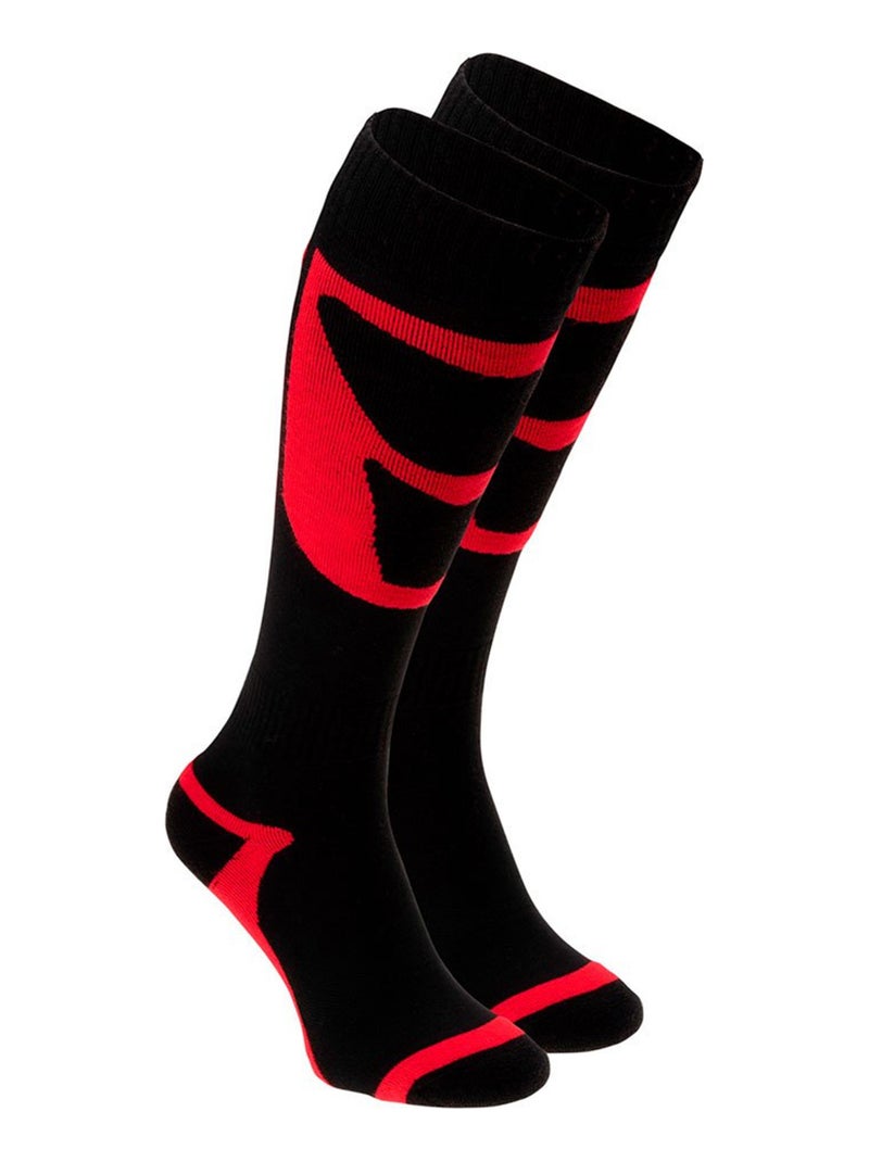 Iguana - Chaussettes de ski TANAS Noir Rouge Noir - Kiabi