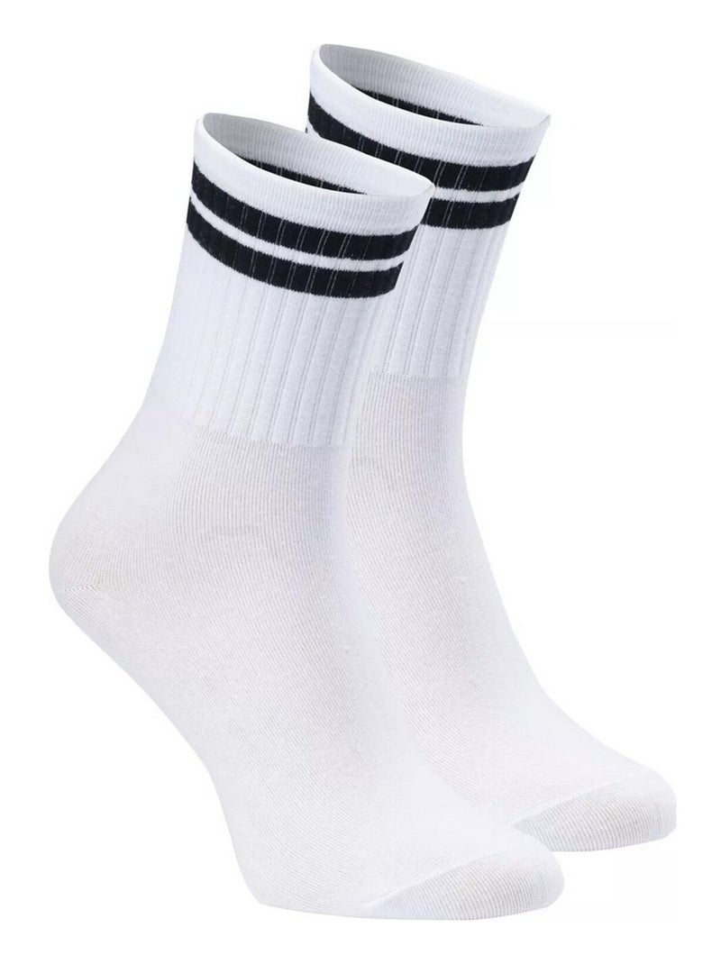 Iguana - Chaussettes ISIDE Blanc Noir - Kiabi