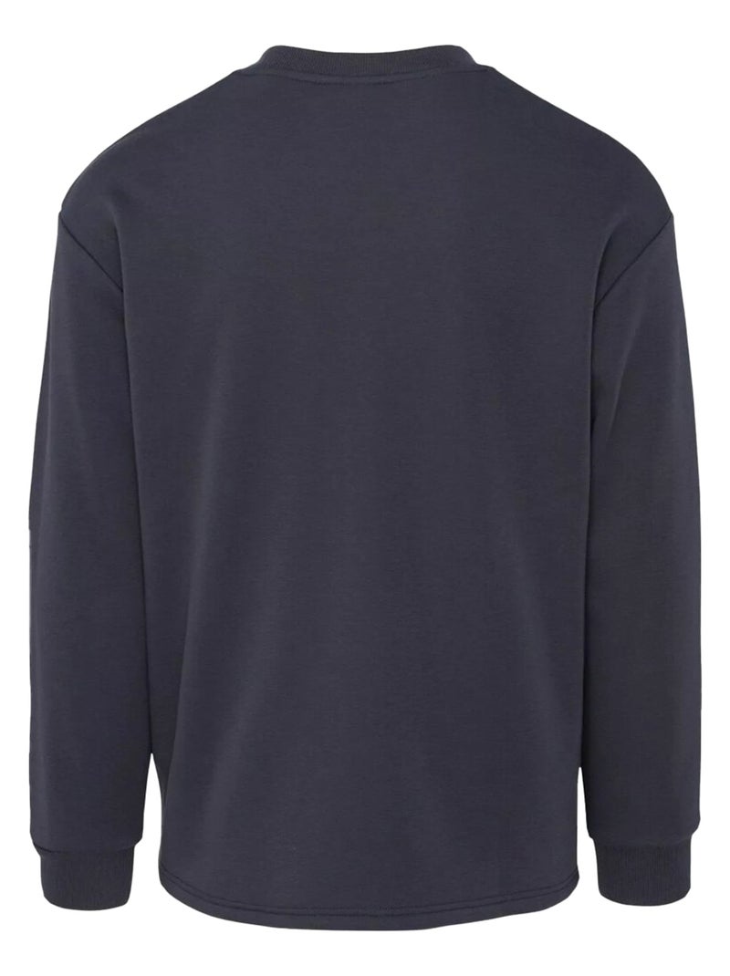 Iguana - Sweat GROVE Bleu marine/Orange fluo - Kiabi