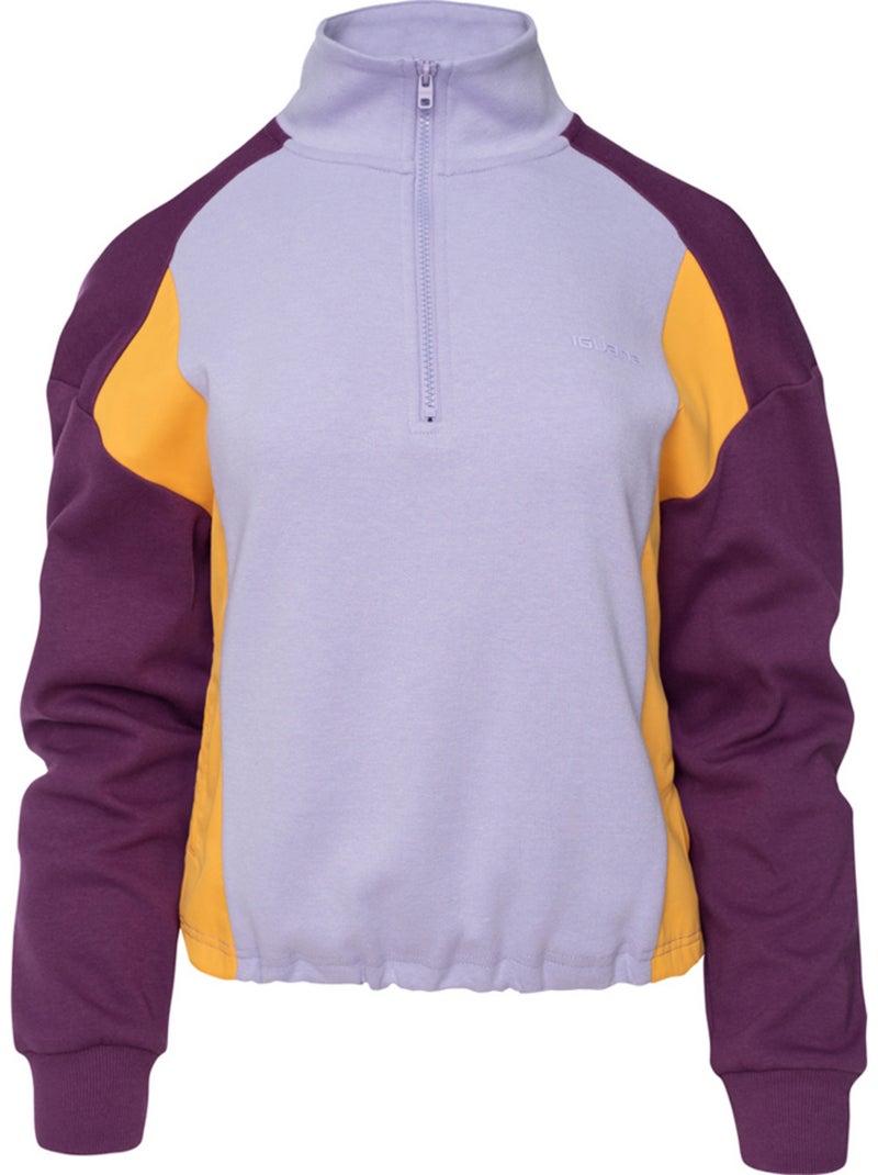 Iguana - Sweat IGTOPI Blanc Violet - Kiabi