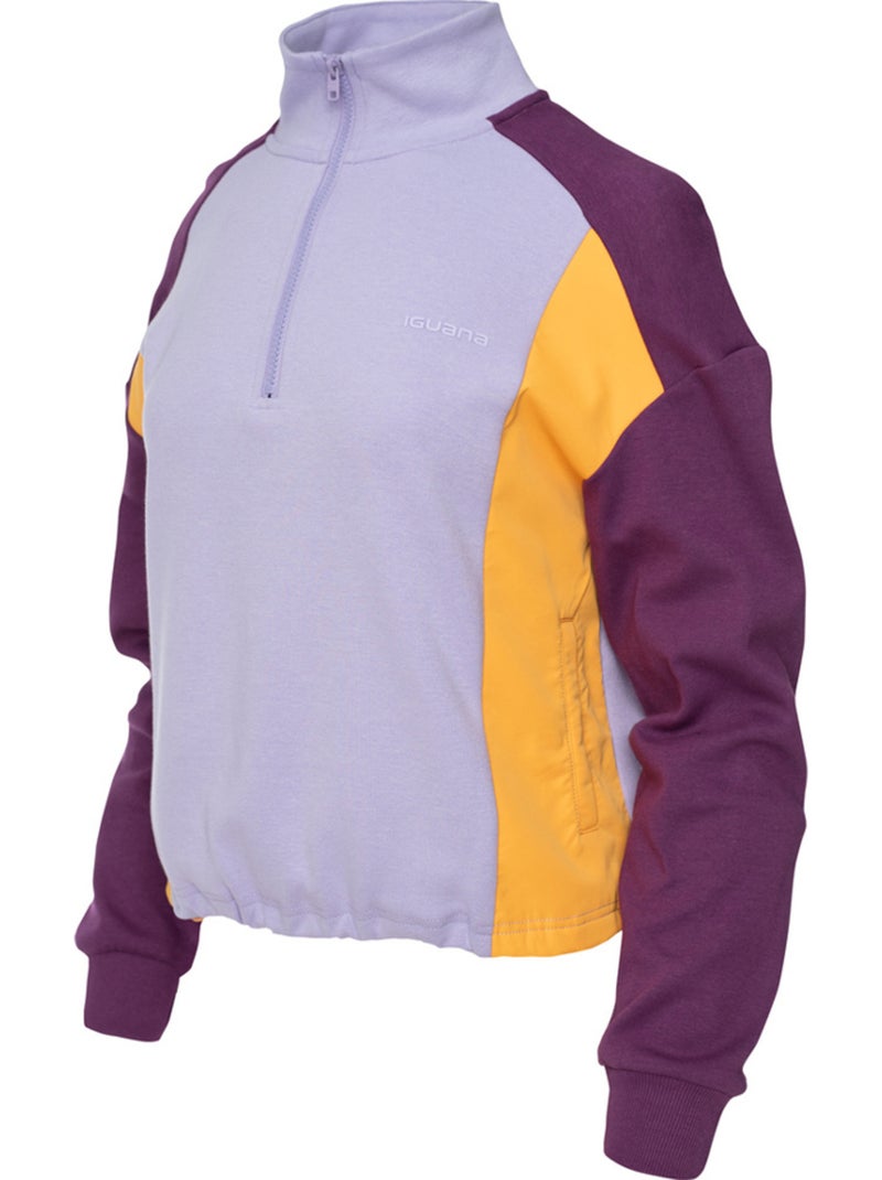 Iguana - Sweat IGTOPI Blanc Violet - Kiabi