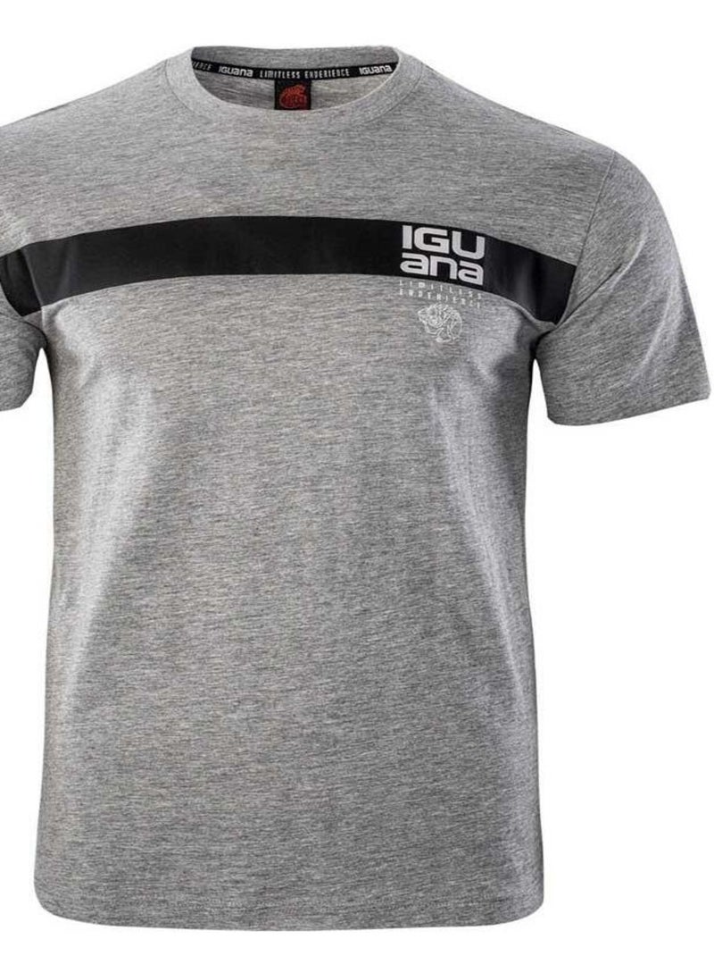 Iguana - T-shirt GORDON Gris Noir Noir - Kiabi