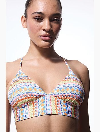 Ila haut de bikini réversible à col halter penti