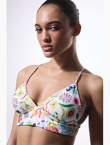 Ila haut de bikini réversible à col halter penti