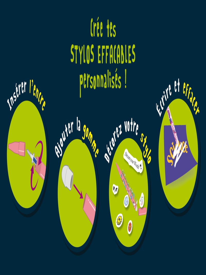 I'M A GENIUS LABORATOIRE DE STYLOS EFFAÇABLES ED FR N/A - Kiabi