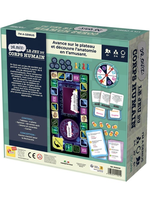 I'M GENIUS – Dr Quiz : Le Jeu du Corps Humain – Lisciani - Kiabi