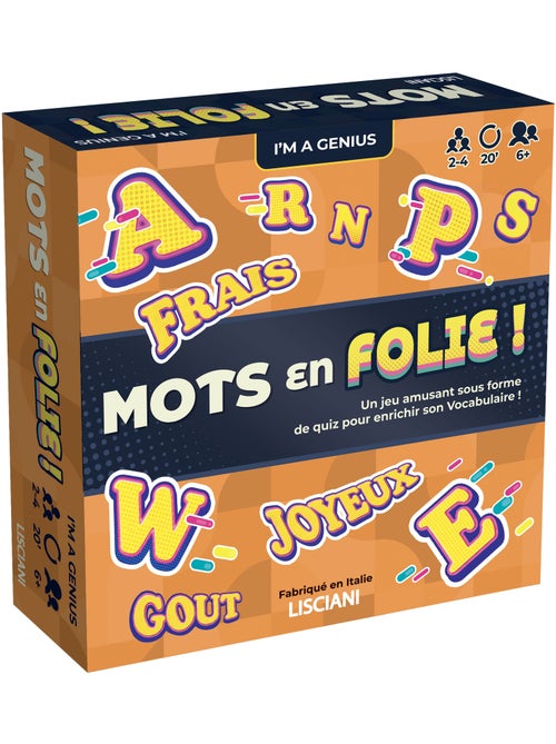 I'M GENIUS – Mots en Folie ! Le Jeu de Vocabulaire et de Parcours – Lisciani - Kiabi