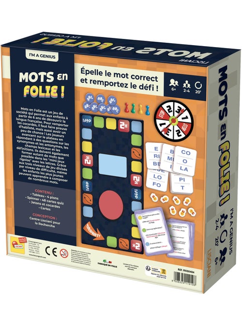 I'M GENIUS – Mots en Folie ! Le Jeu de Vocabulaire et de Parcours – Lisciani - Kiabi