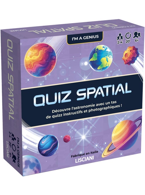 I'M GENIUS – Quiz Spatial : Le Jeu d'Astronomie pour Jeunes Explorateurs – Lisciani - Kiabi