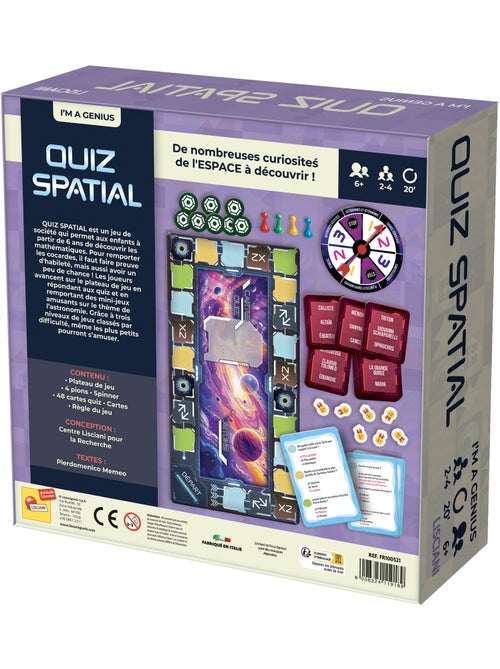 I'M GENIUS – Quiz Spatial : Le Jeu d'Astronomie pour Jeunes Explorateurs – Lisciani - Kiabi