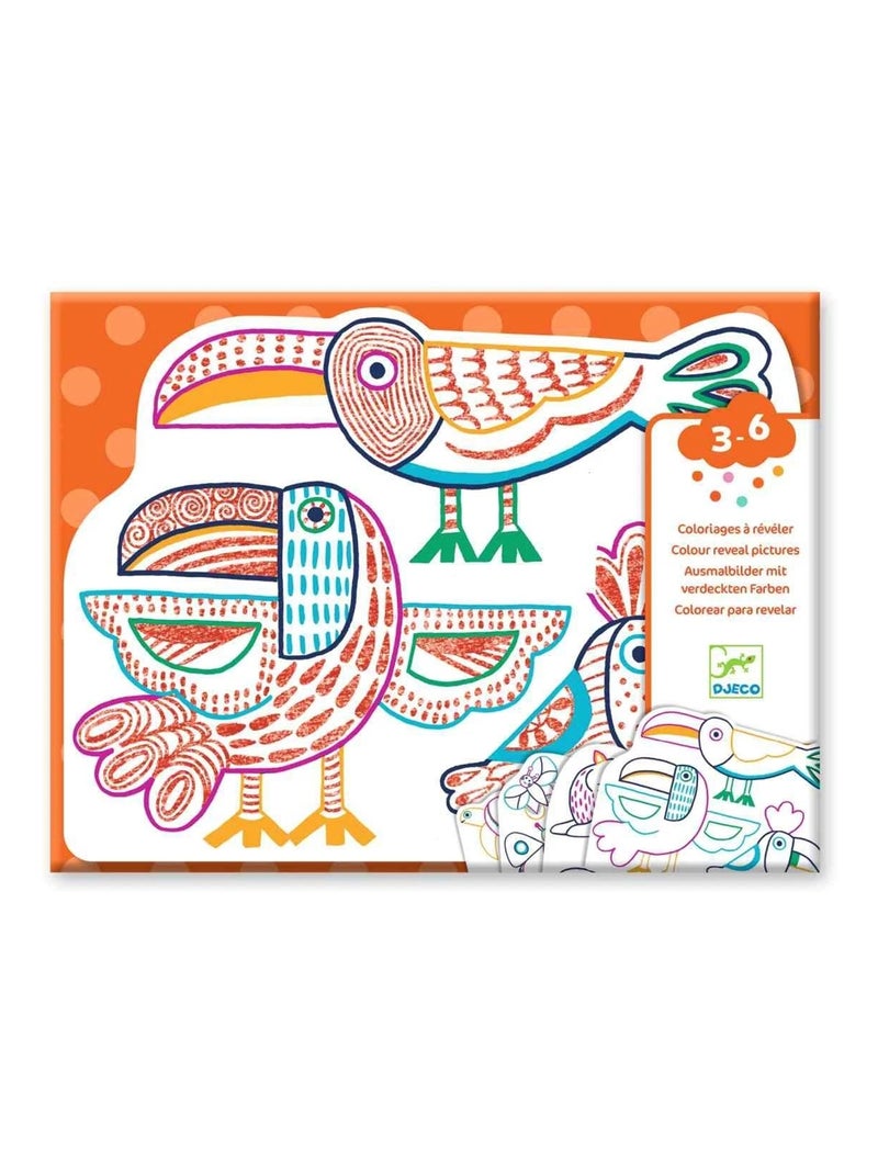 Images à colorier 3-6 : Familles exotiques Multicolore - Kiabi