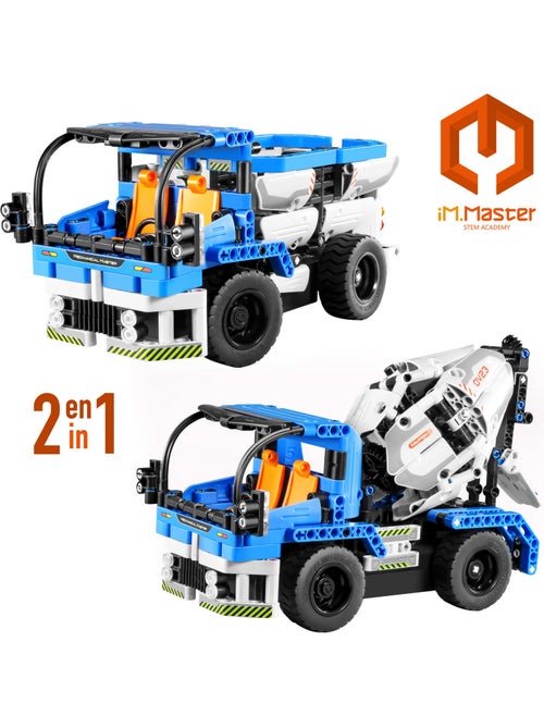 Im.master ensemble de construction 2 en 1 camion malaxeur à béton rc - 394 pièces. - Kiabi
