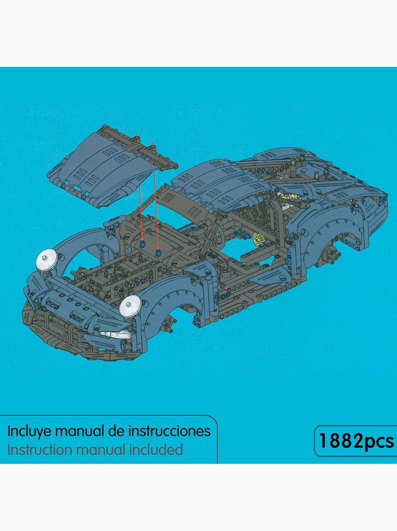 Im.master jeu de construction voiture de sport 1/10 - 1882 pièces. N/A - Kiabi