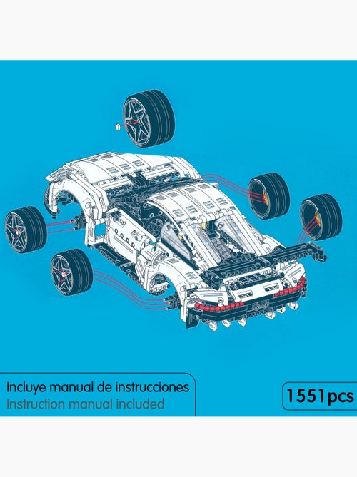 Im.master jeu de construction voiture transformable 1/10 - 1551 pcs. - Kiabi